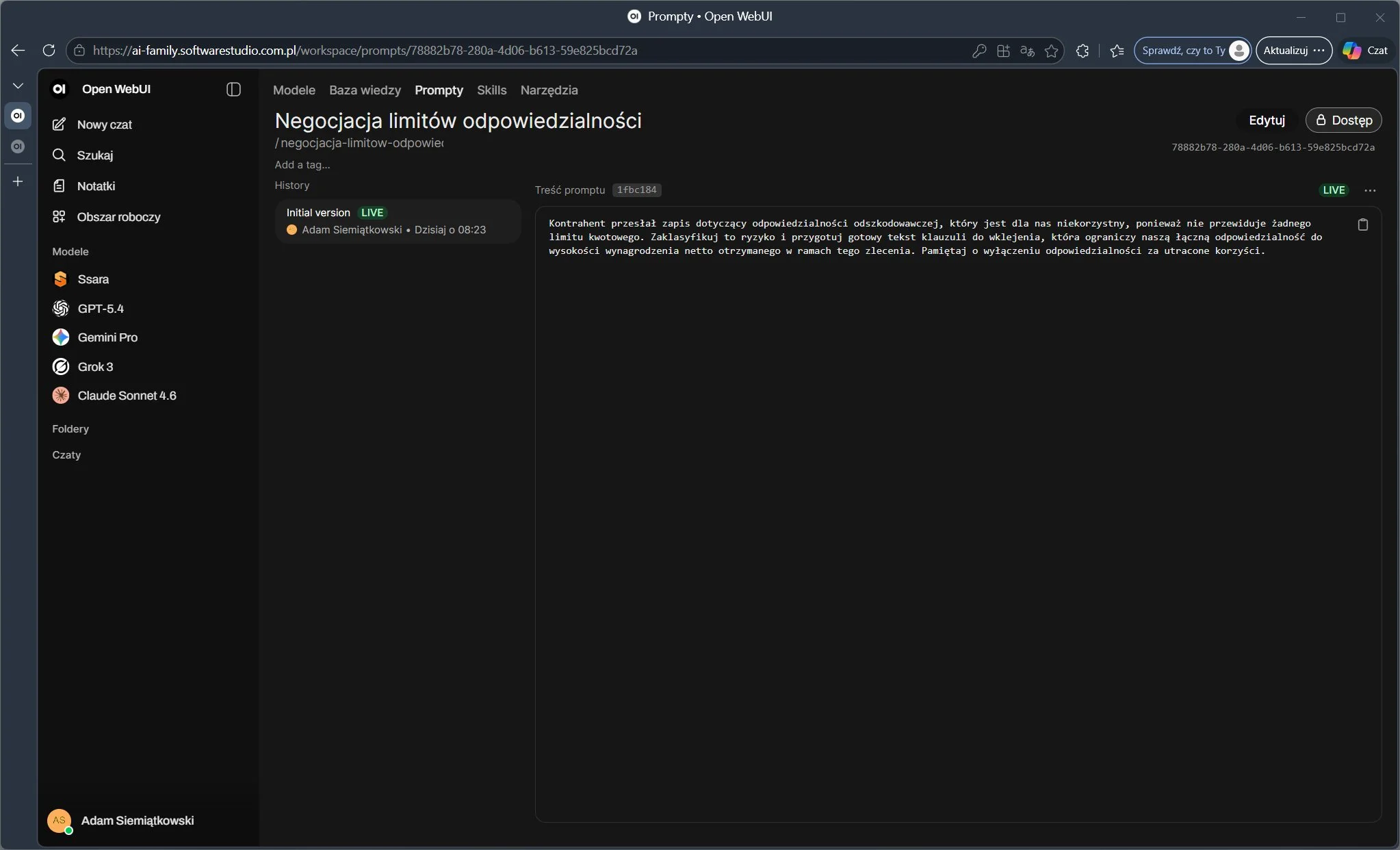 Open webui ai family SoftwareStudio