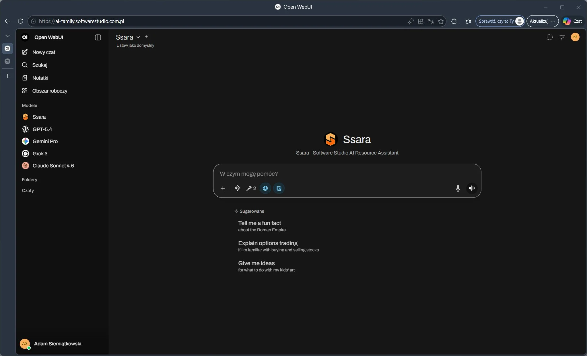 Open webui ai family SoftwareStudio