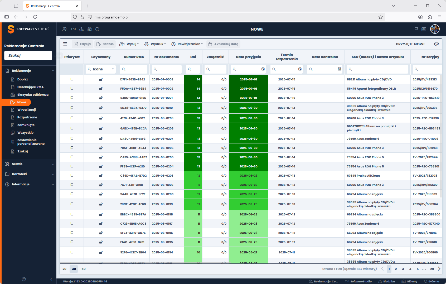 program do zarządzania reklamacjami online