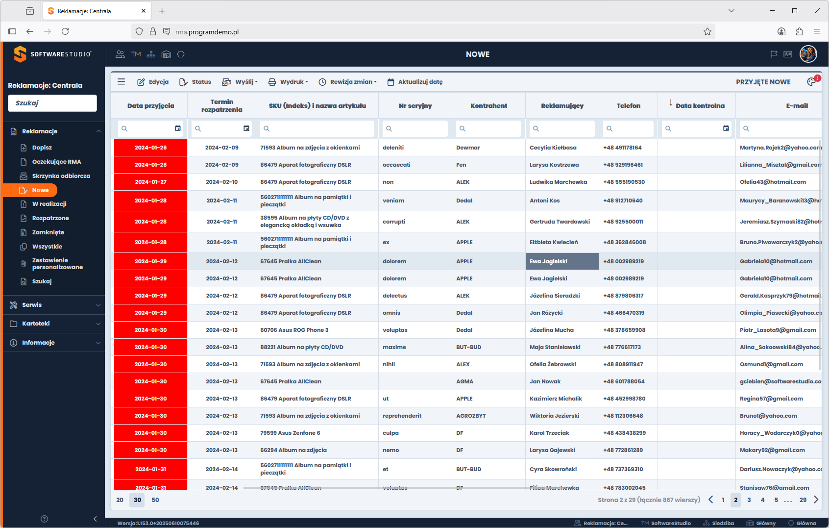 dobry program do obsługi reklamacji