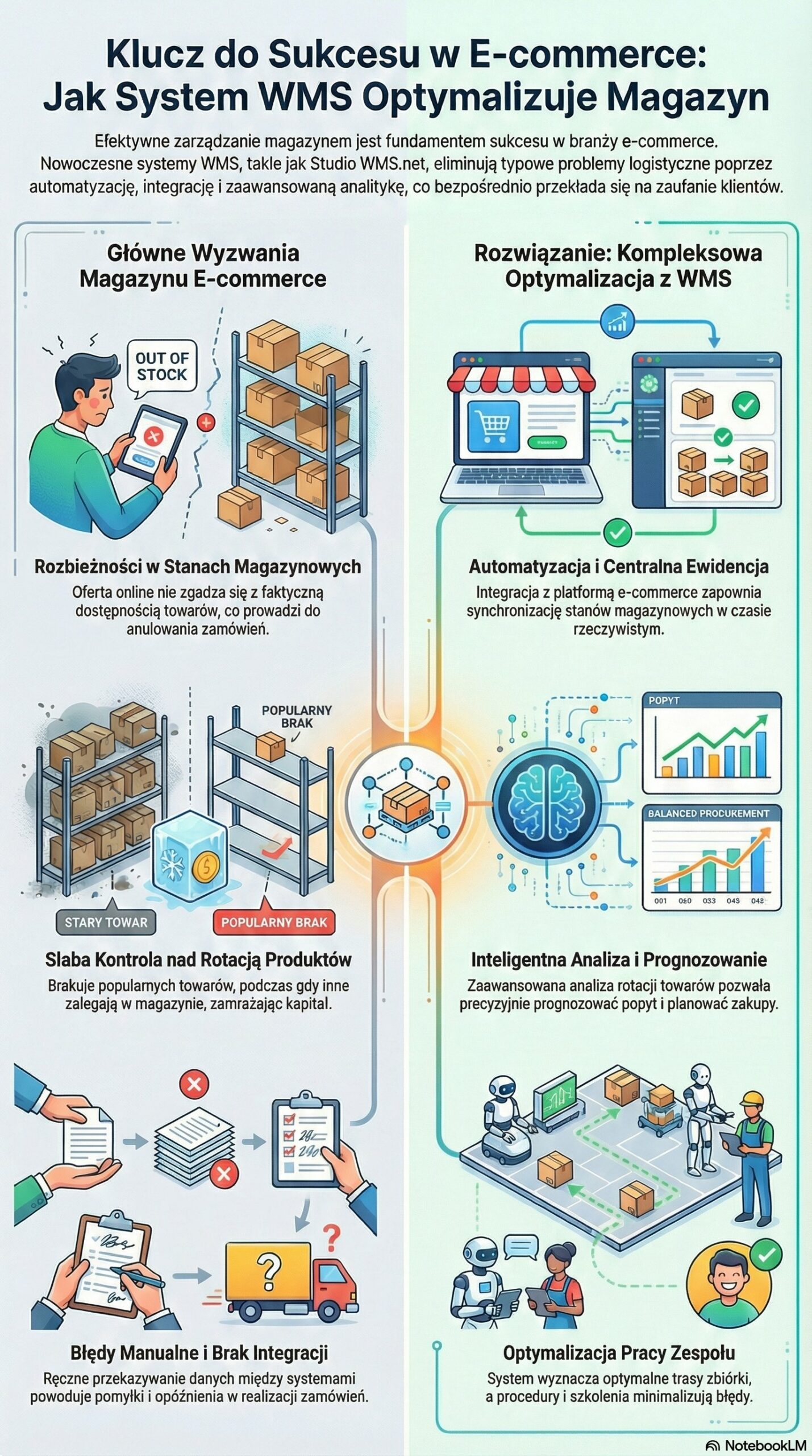 WMS pomaga w zarządzaniu zapasami w sklepie internetowym