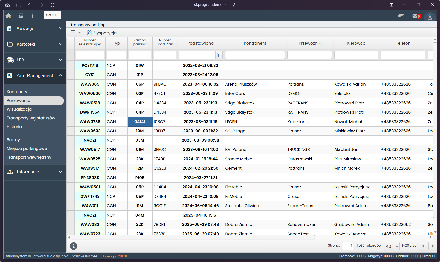 Zarządzanie dostępnością miejsc parkingowych