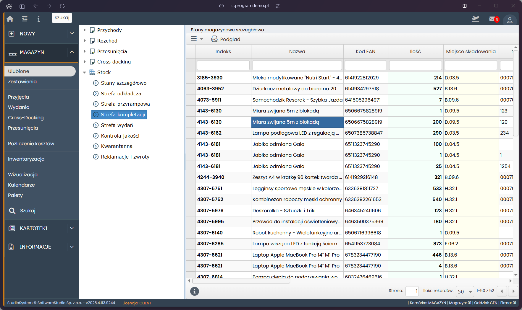 Program magazynowy na Androida